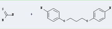 the 4,4'-(1,3-Propanediyl)dioxydianiline could react with thiourea